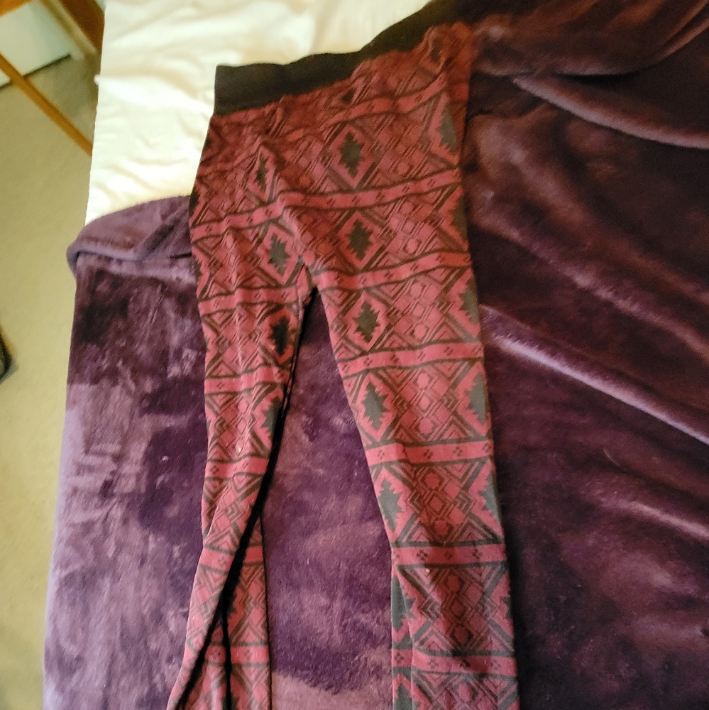 Red leggings